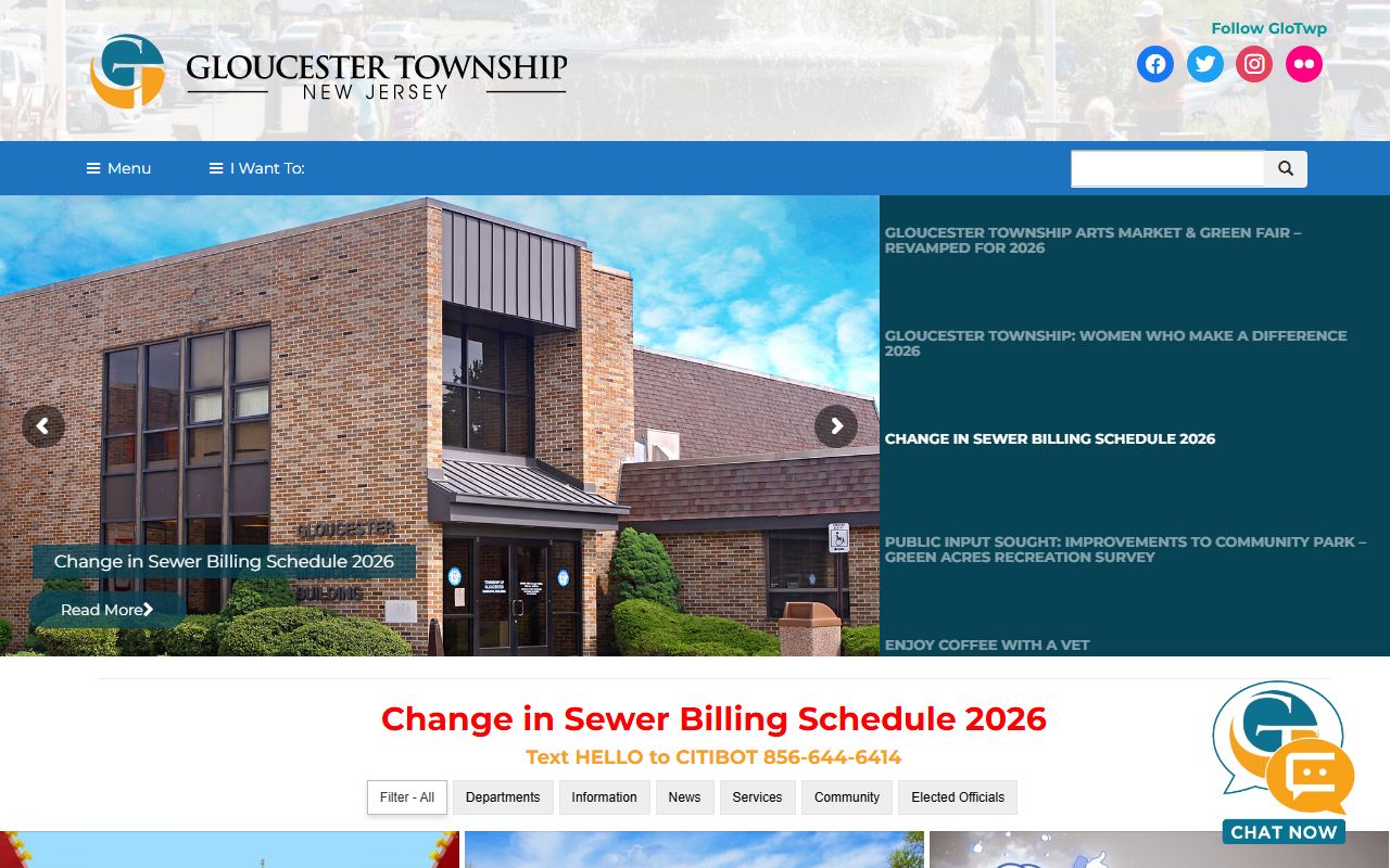 Gloucester Township Clerk office for death index and vital records in Camden County