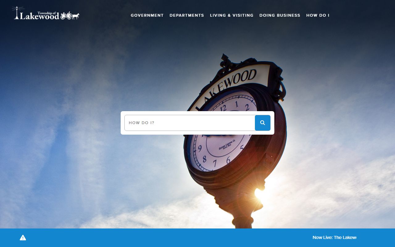 Lakewood Township Clerk office for death index and vital records searches